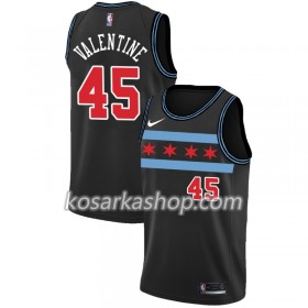 Dres Chicago Bulls Denzel Valentine 45 Nike 2018-19 City Edition Crna Swingman